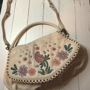 Lightly used Isabella fiore leather embroidered